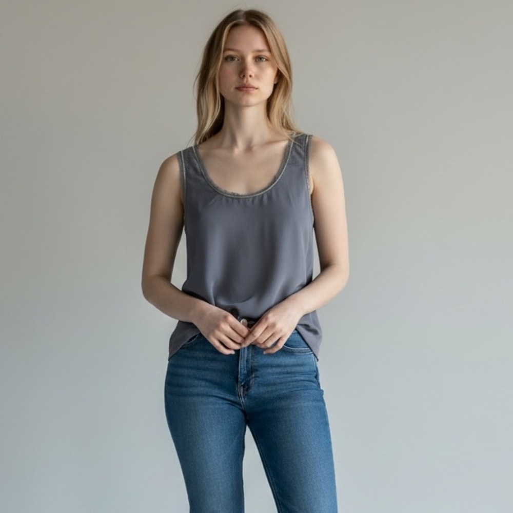LOFT Women's Charcoal Tank Top